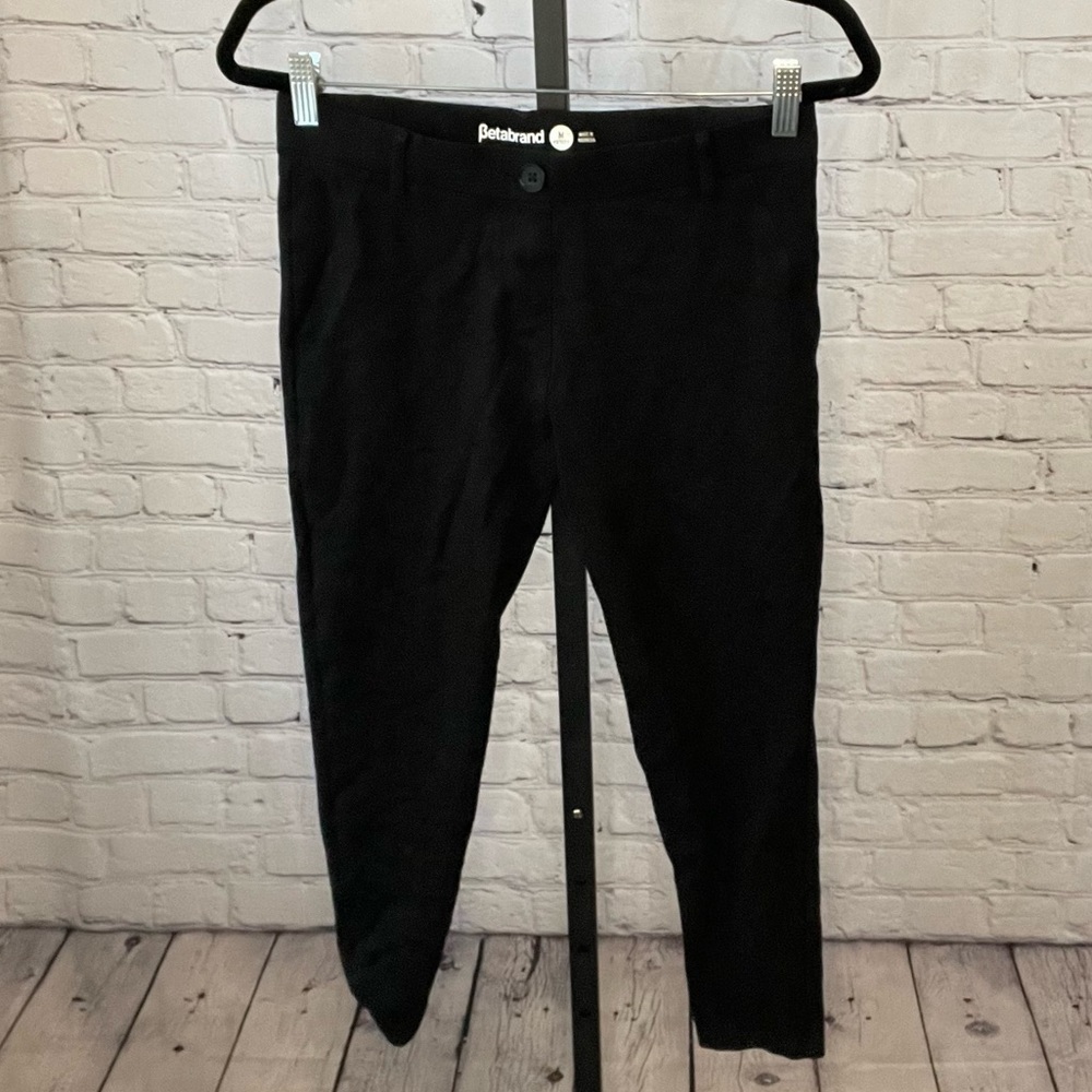 Betabrand Black Legging Pants Size Medium Petite Dress Yoga Pants